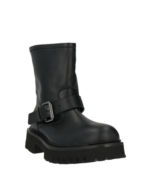 Moschino Black Ankle Boots for men