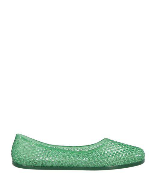 Ancient Greek Sandals Green Ballet Flats