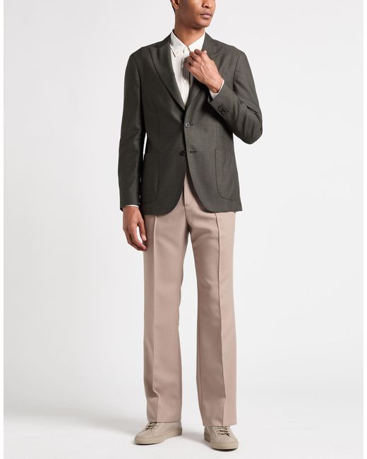 Boglioli Black Blazer Virgin Wool, Silk for men