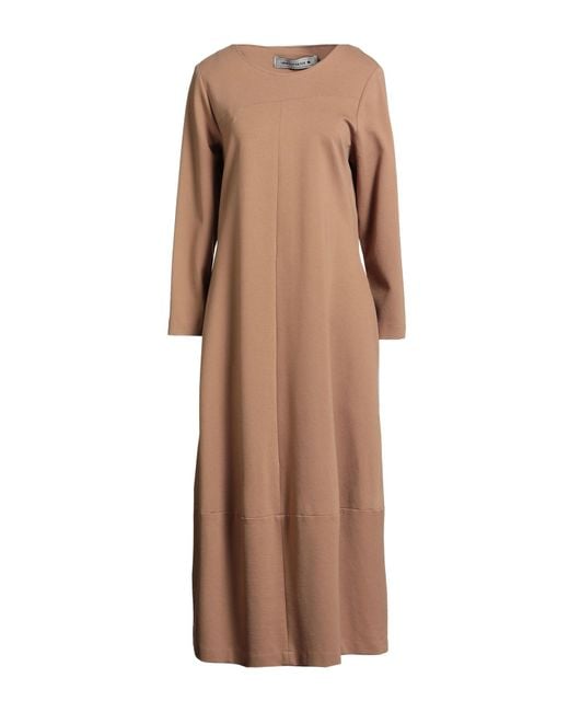 Shirtaporter Brown Midi-Kleid