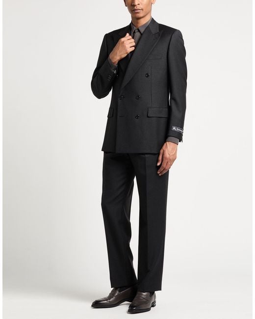 Burberry Black Suit Wool for men