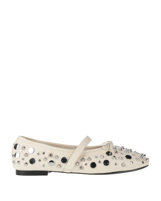 Maje White Ballet Flats