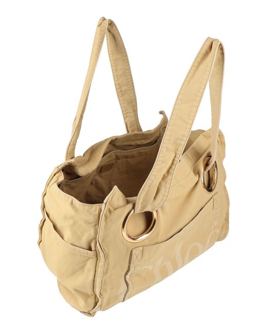 Chloé Natural Shoulder Bag Cotton