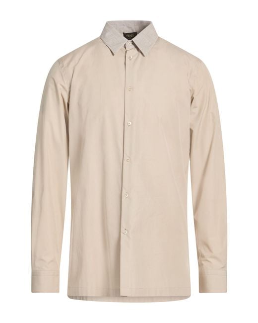 Fendi Natural Shirt Cotton for men