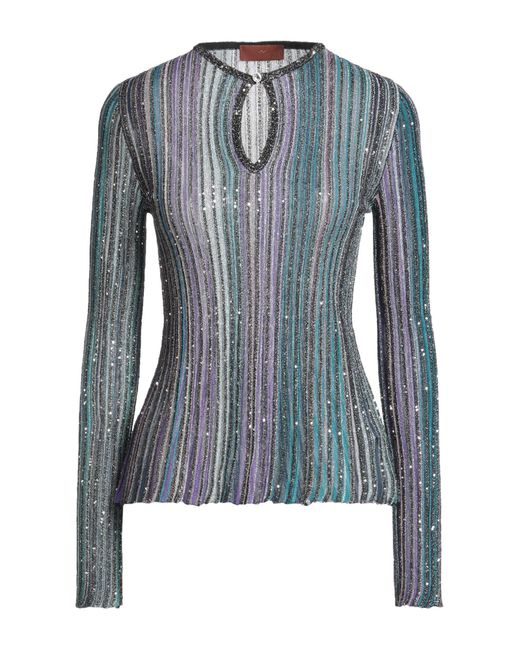 Missoni Blue Sweater Viscose, Metallic Fiber, Polyamide, Polyester