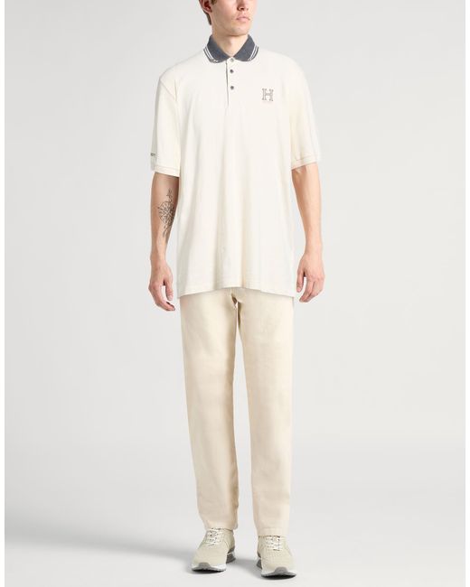 Polo Hackett de hombre de color White