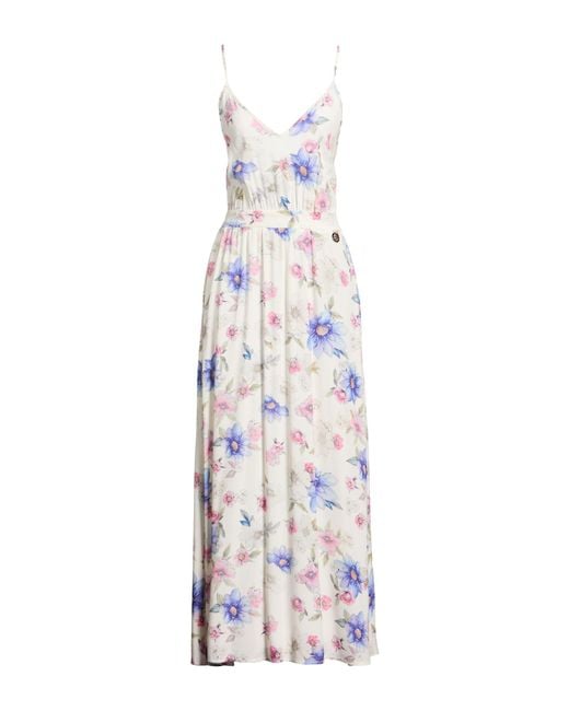 Gaelle Paris White Maxi Dress Viscose