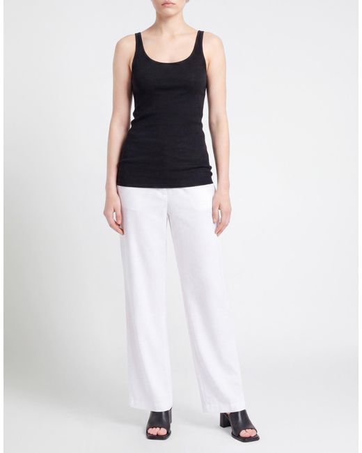 Agnona Black Top Virgin Wool, Silk