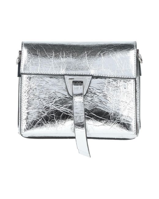 Coccinelle Leather Handbag in Silver (Metallic) - Lyst