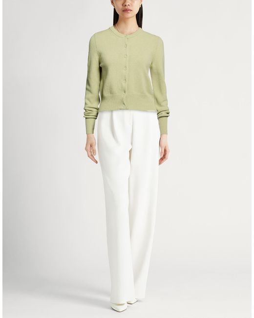 Semicouture Green Cardigan Wool, Polyamide