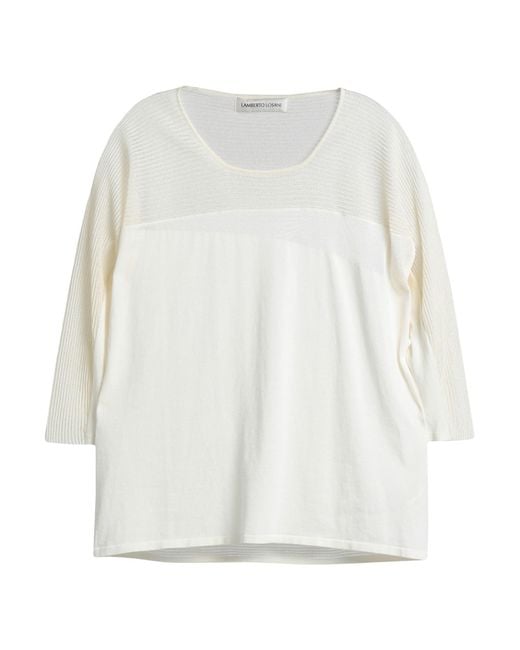 Lamberto Losani White Pullover