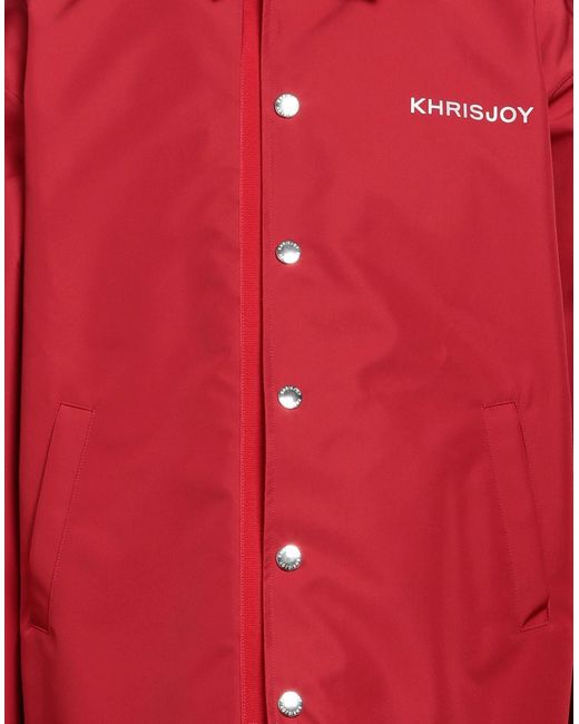 Khrisjoy Red Overcoat & Trench Coat for men