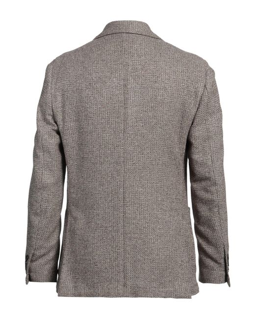 Lardini Gray Blazer Virgin Wool, Silk, Polyamide, Cashmere for men