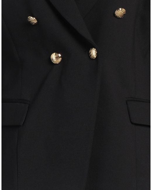 Gaelle Paris Black Blazer Viscose, Polyamide, Elastane