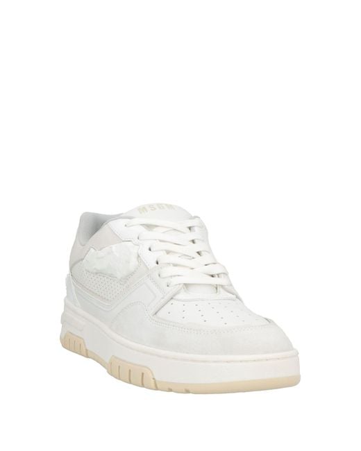 MSGM White Trainers for men