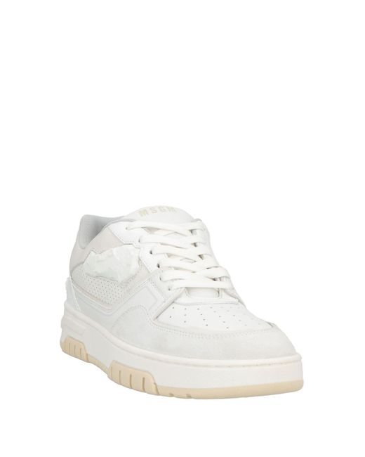 MSGM White Trainers for men