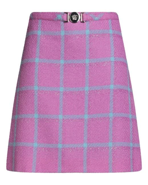 Versace Purple Mini Skirt