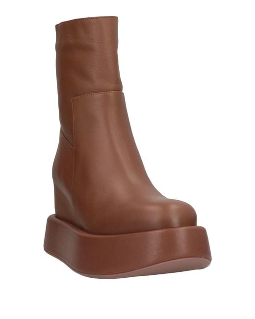 Paloma Barceló Brown Ankle Boots