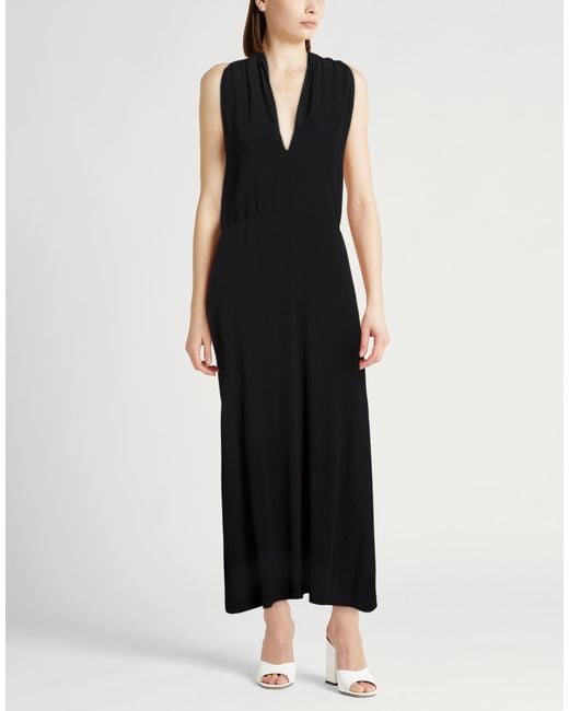 Semicouture Black Maxi Dress