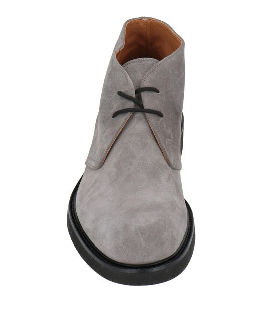 Doucal's Gray Ankle Boots for men
