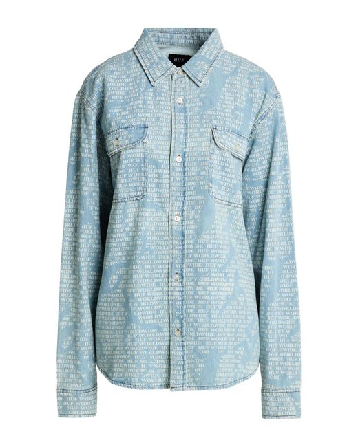 Huf Blue Denim Shirt for men