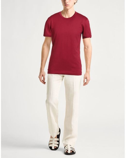 Dolce & Gabbana Red T-Shirt for men
