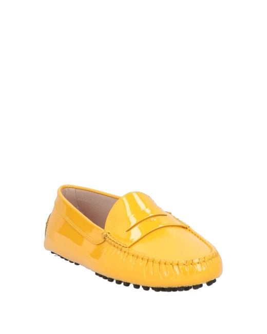 Tod's Yellow Loafers