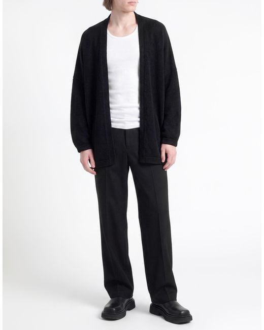 Inverni Black Cardigan Cashmere for men