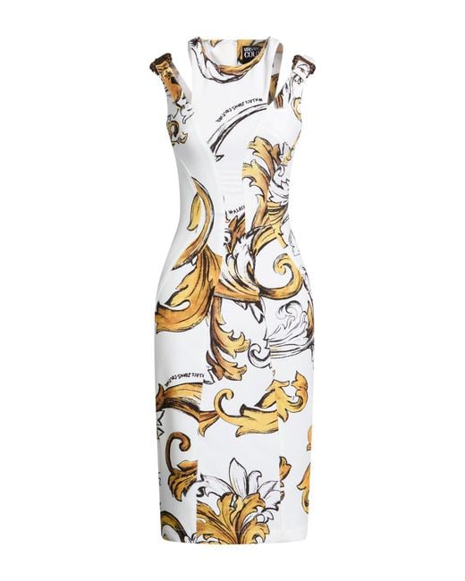 Versace Jeans Couture Metallic Midi Dresses