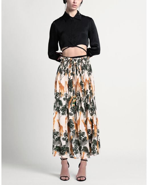 CONNOR & BLAKE White Maxi Skirt Cotton