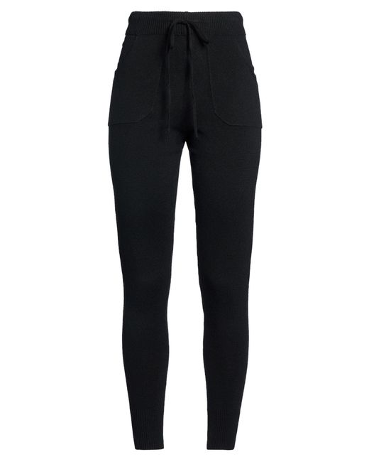 Cashmere Company Black Pants Wool, Cashmere