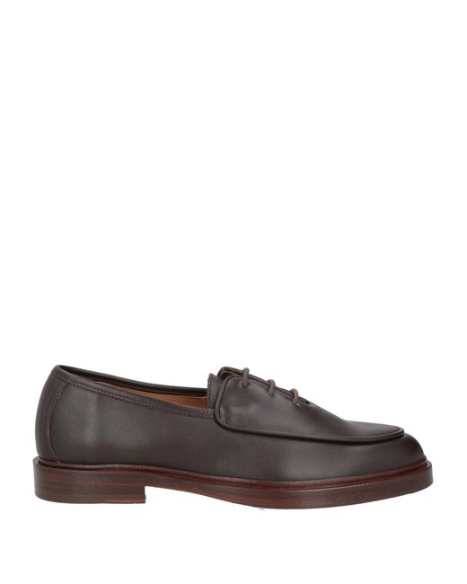 Jacques Soloviere Brown Lace-Up Shoes Leather for men