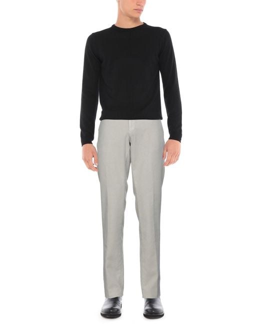 Mason's Gray Light Pants Cotton, Elastane for men