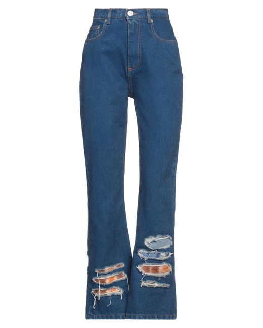 Marni Blue Jeans Cotton, Mohair Wool, Polyamide, Wool, Cow Leather