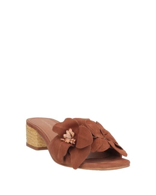 Paloma Barceló Brown Sandals Kidskin