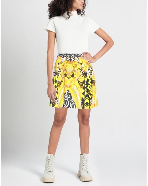 Custoline Yellow Mini Skirt