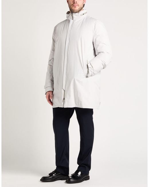 Herno White Coat Polyester, Ptfe for men