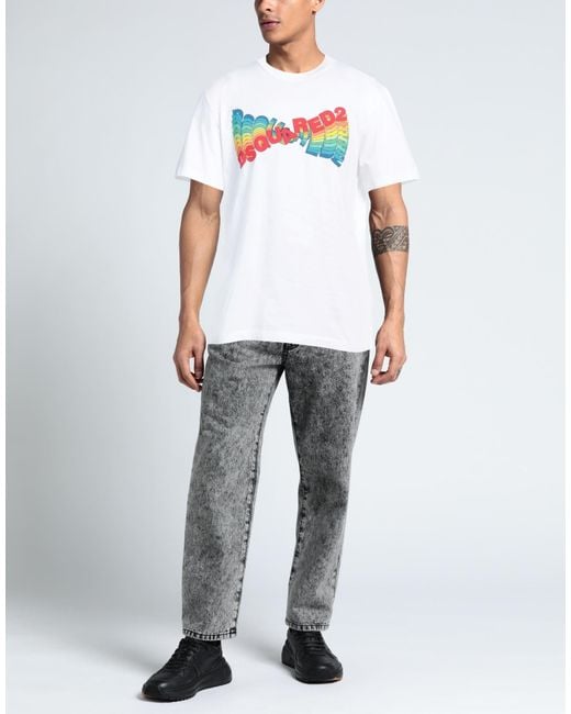 DSquared² White T-shirt for men