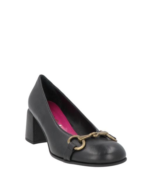 Bruglia Black Pumps Leather