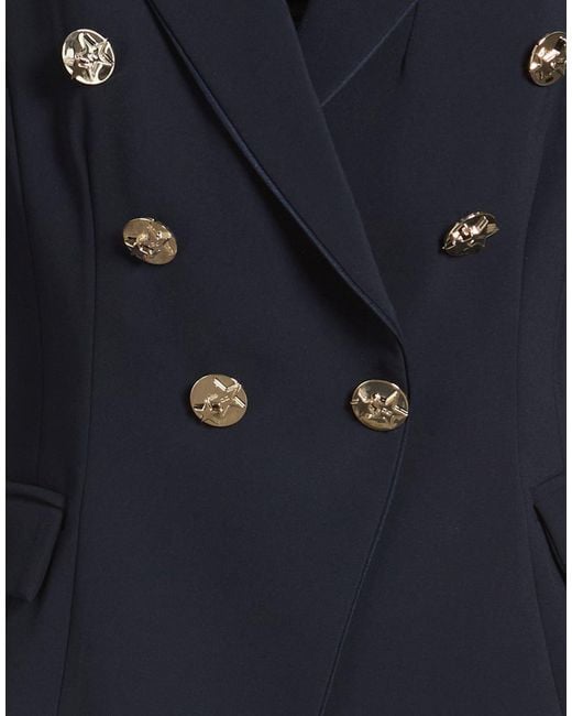 Elisabetta Franchi Blue Blazer Polyester, Elastane