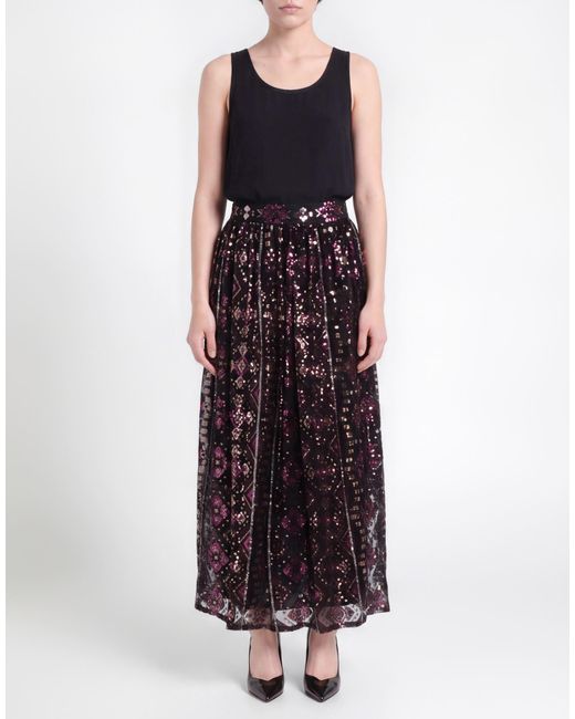 Ba&sh Black Midi Skirt Polyamide