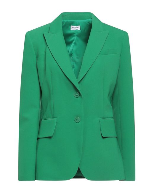 RUE DU BAC Green Blazer Polyester, Elastane