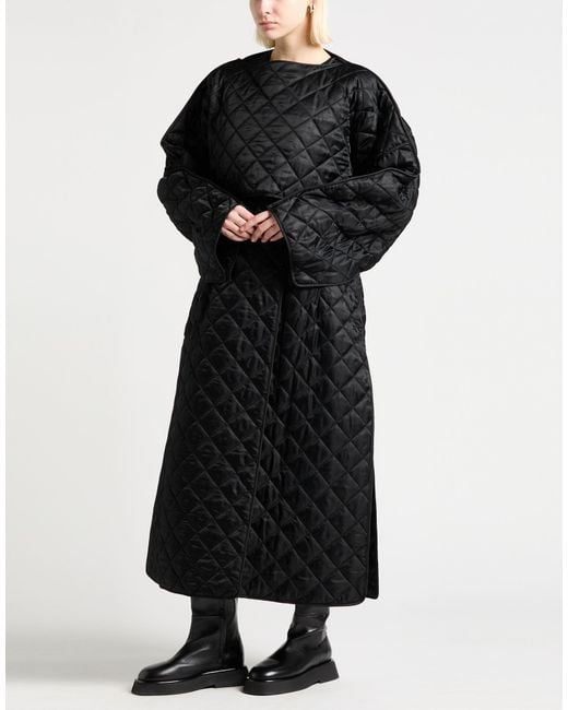 Jil Sander Black Coat Viscose