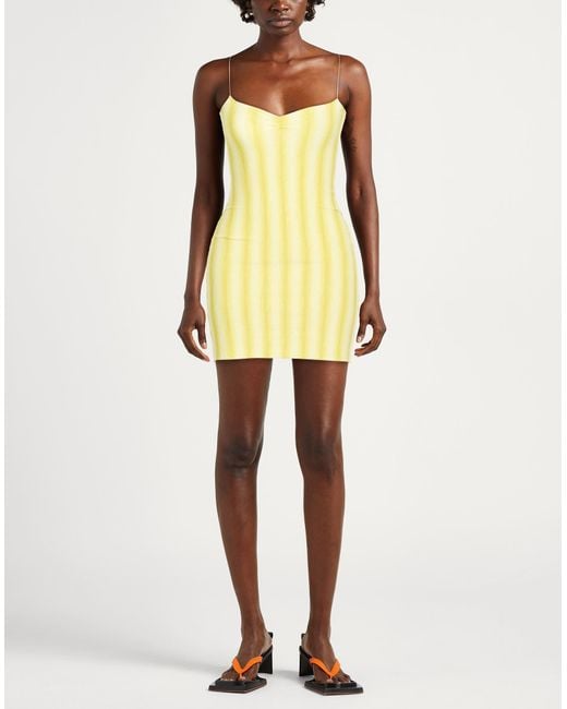 GIMAGUAS Yellow Mini Dress Viscose