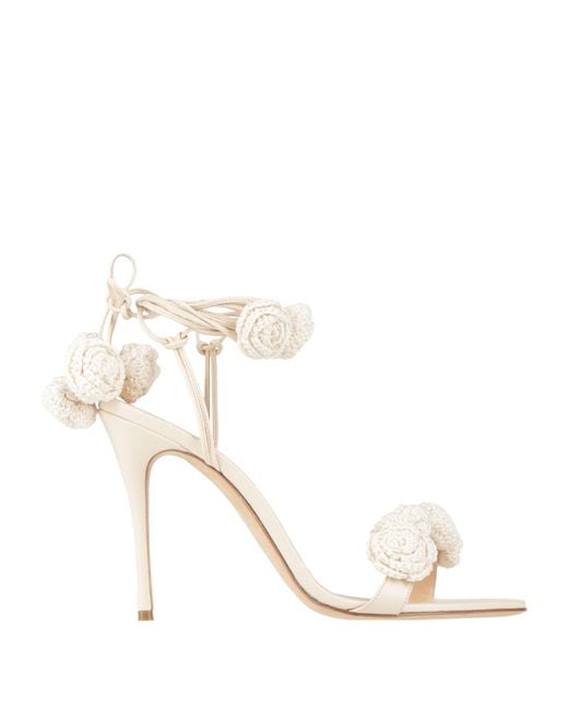 Magda Butrym White Ivory Sandals Leather