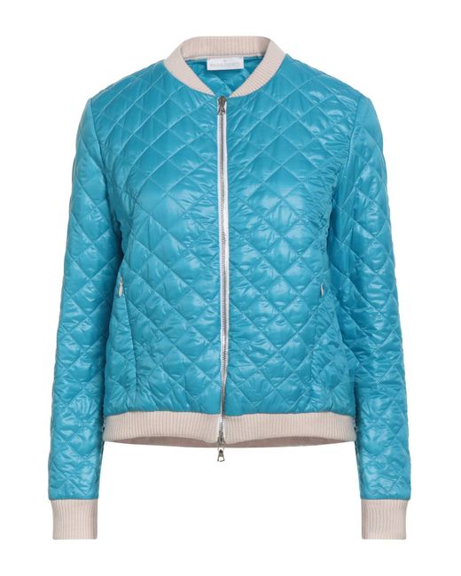 Bruno Manetti Blue Puffer Polyester