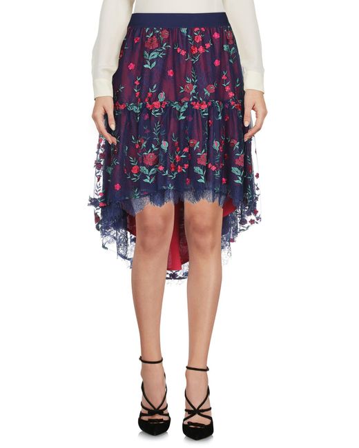 Pinko Blue Midi Skirt