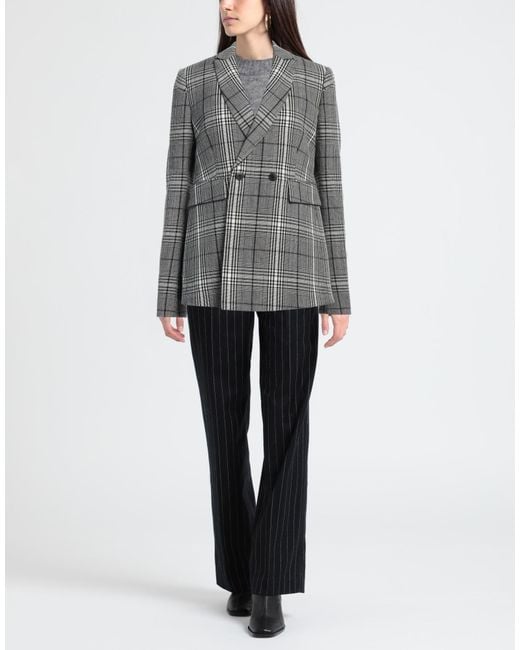 SAPIO Gray Blazer Wool