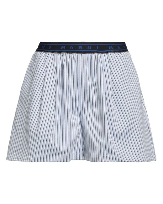 Marni Blue Sky Shorts & Bermuda Shorts Polyamide, Cotton, Viscose, Elastane