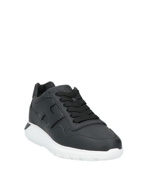 Hogan Black Sneakers Leather
